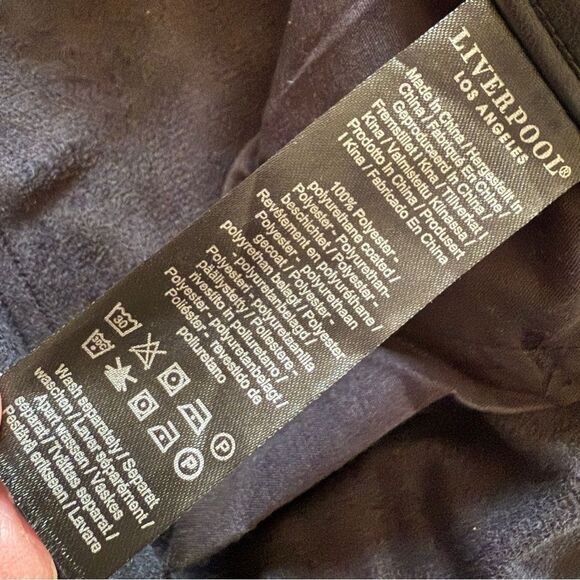 Liverpool Kennedy faux leather cropped pants - Picture 6 of 7